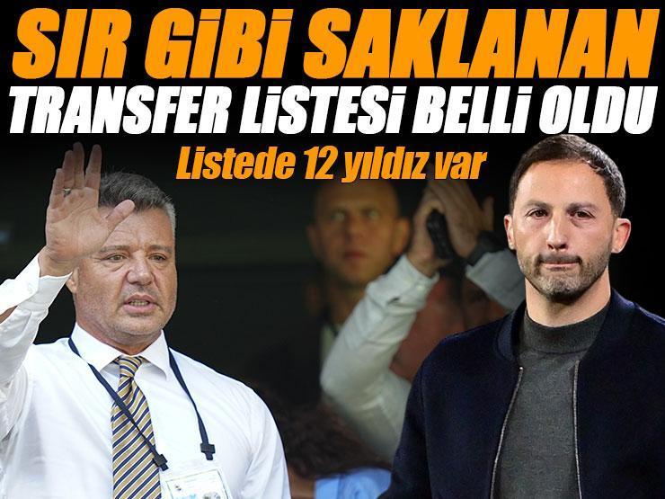 Fenerbahçe'nin sır gibi sakladığı transfer listesi belli oldu! Yönetim tam 12 yıldızla görüşüyor...