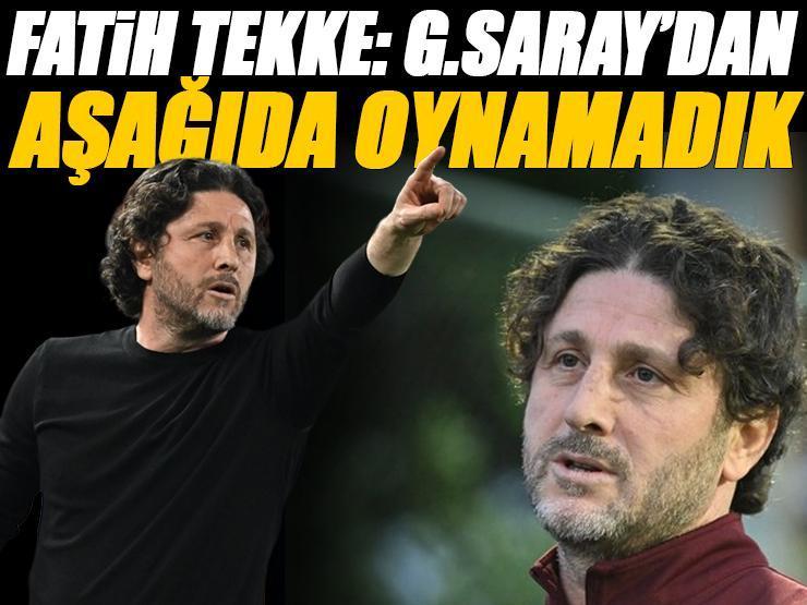 Trabzonspor teknik direktörü Fatih Tekke'den mağlubiyet sözleri: 'Bu seviyede olmaz, olmaz!'