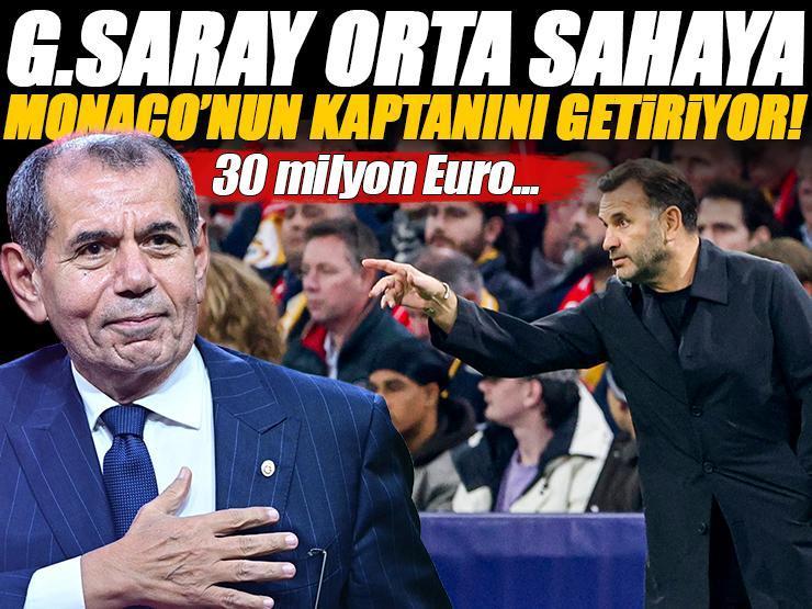 Galatasaray orta sahaya Monaco'nun kaptanını getiriyor! 30 milyon Euro...