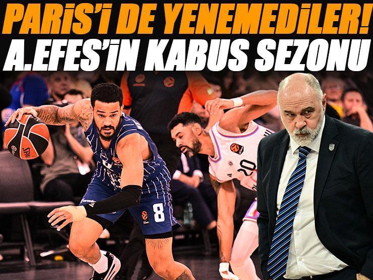 Anadolu Efes kabustan uyanamıyor! Anadolu Efes - Paris Basketball maç sonucu 79-84