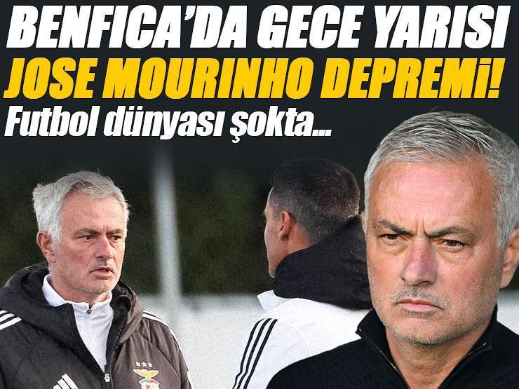 Benfica'da gece yarısı Jose Mourinho depremi! Futbol dünyası şokta...
