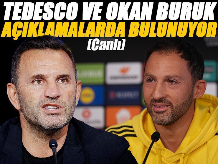 Okan Buruk ve Domenico Tedesco Süper Kupa Finali öncesinde açıklamalarda bulunuyor...