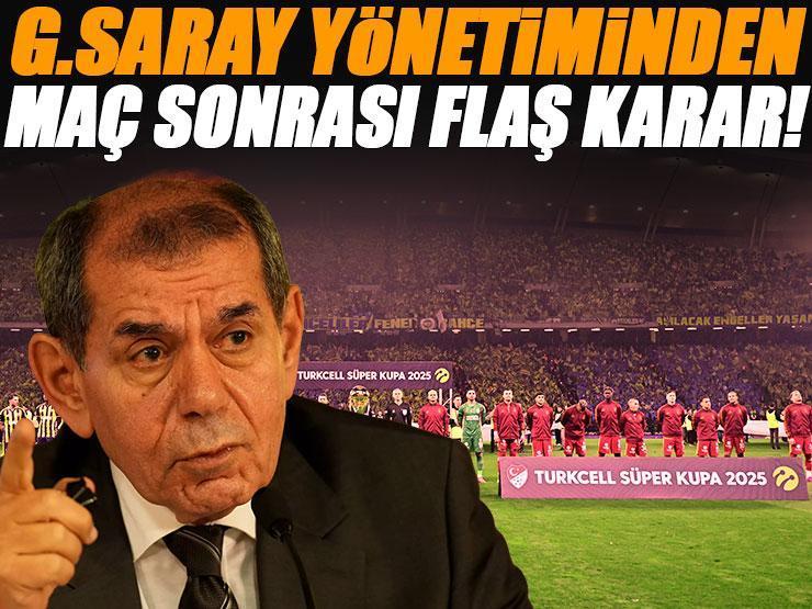 Galatasaray'dan maç sonu flaş karar! Seremoniye çıkmadılar