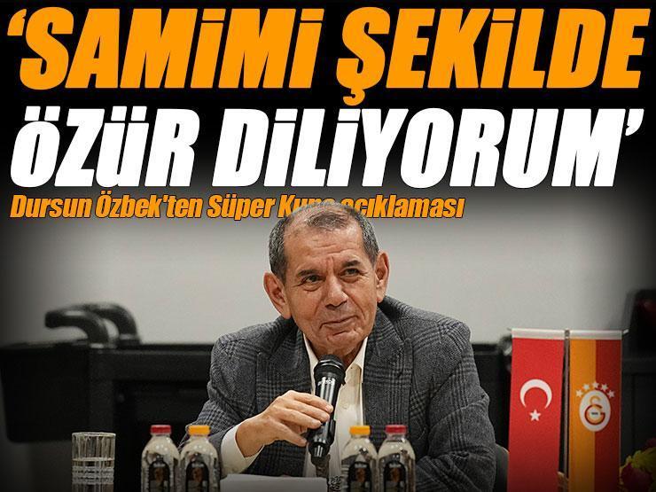 SON DAKİKA | Galatasaray Başkanı Dursun Özbek'ten Süper Kupa açıklaması
