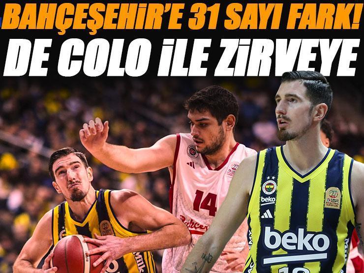 Fenerbahçe Beko liderliğe yükseldi; Bahçeşehir Koleji'ne 31 sayı fark! (Maç Sonucu 89-58)