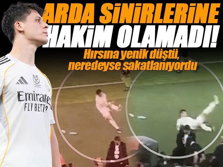 Real Madrid'de gündem Arda Güler! Sinirlerine hakim olamadı, neredeyse kendisini sakatlıyordu