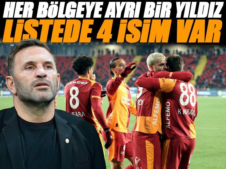 Galatasaray'dan dörtlü transfer operasyonu! Her bölgeye ayrı yıldız