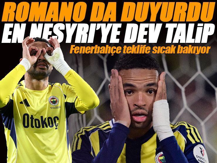Fenerbahçe'de En-Nesyri'ye dev talip! İngiliz devinin teklifini Romano duyurdu