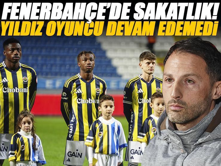 Fenerbahçe'de sakatlık! Yıldız oyuncu maça devam edemedi