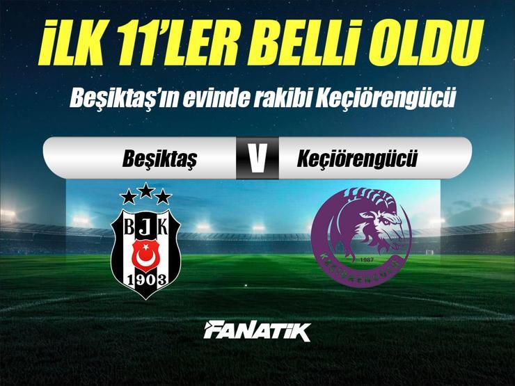 Beşiktaş - Keçiörengücü maçı ne zaman, saat kaçta ve hangi kanalda? (İlk 11'ler)