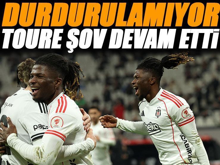 Beşiktaş'ın yıldızı El Bilal Toure durdurulamıyor! Yine sahneye çıktı