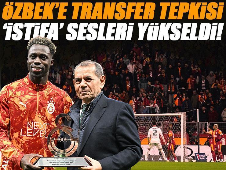 Galatasaray taraftarından Dursun Özbek tepkisi: Bayo attı, 'yönetim istifa' sesleri yükseldi