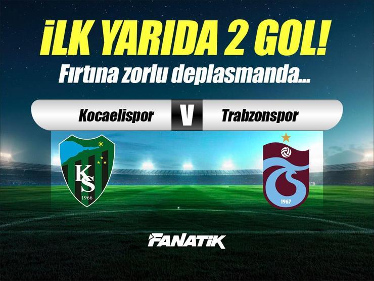 Kocaelispor - Trabzonspor maçı canlı anlatım - Maç kadrosu, skoru ve istatistikleri (Trendyol Süper Lig)