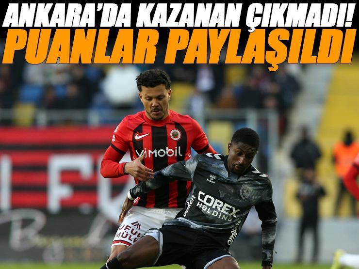 Ankara'da kazanan çıkmadı! ÖZET| Gençlerbirliği - Samsunspor maç sonucu: 1-1