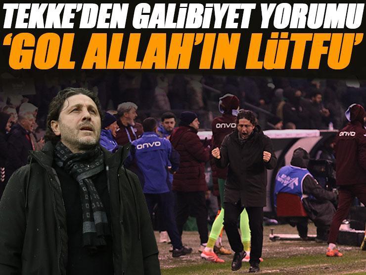 Fatih Tekke'den galibiyet yorumu: Son dakikada Allah'ın lütfu