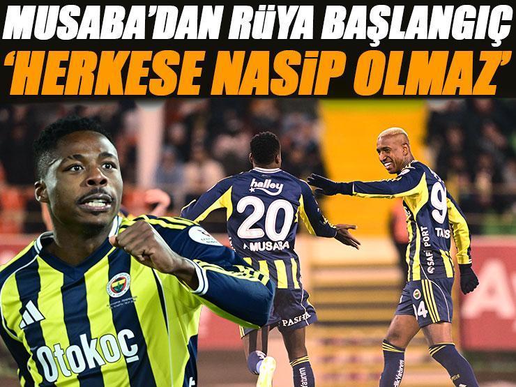 Anthony Musaba Süper Lig'e golle başladı... 'Her futbolcuya Fenerbahçe'de oynamak nasip olmaz'