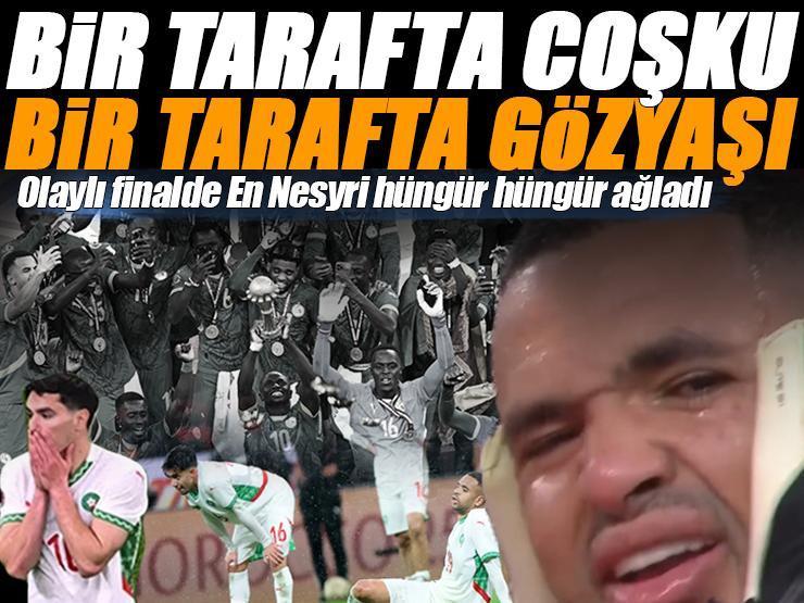 Bir tarafta sevinç bir tarafta gözyaşı: Olaylı finalde şampiyon Senegal! Fenerbahçeli En-Nesyri hüngür hüngür ağladı