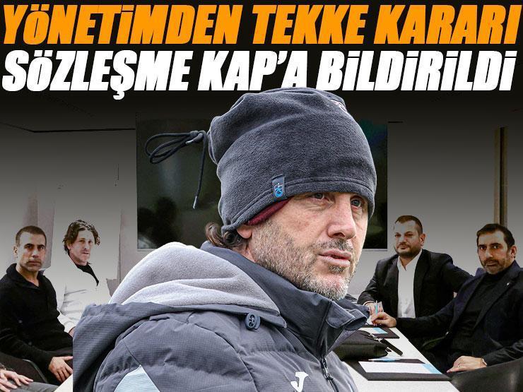 Trabzonspor'dan Fatih Tekke'ye yeni sözleşme! KAP geldi...