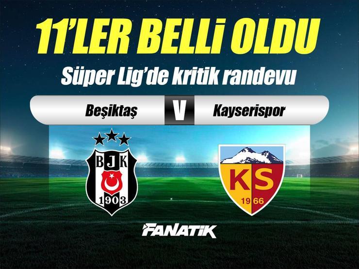 Beşiktaş-Kayserispor maçı ne zaman saat kaçta hangi kanalda? (İlk 11'ler)