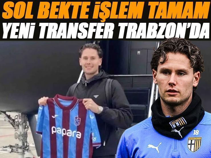Trabzonspor'un yeni sol beki Mathias Lovik imza için Trabzon'da!