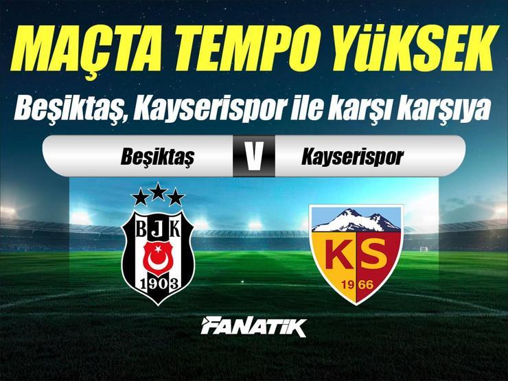 Beşiktaş - Kayserispor maçı Canlı Anlatım - BJK KAYSERİ maçı kadroları, skoru ve istatistikleri (Süper Lig karşılaşması)
