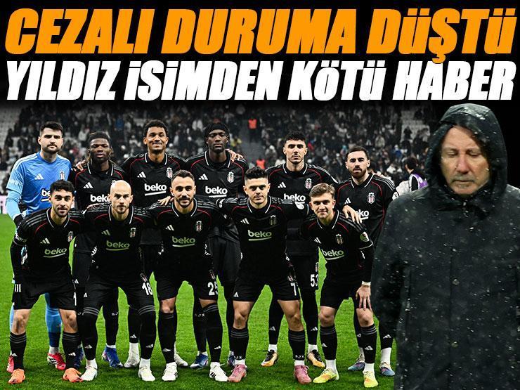 Cezalı duruma düştü! Beşiktaş'a yıldız isminden kötü haber