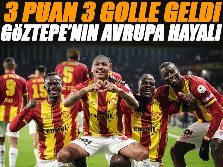 Göztepe 3 puanı 3 golle aldı... Göztepe - Çaykur Rizespor maç sonucu 3-1