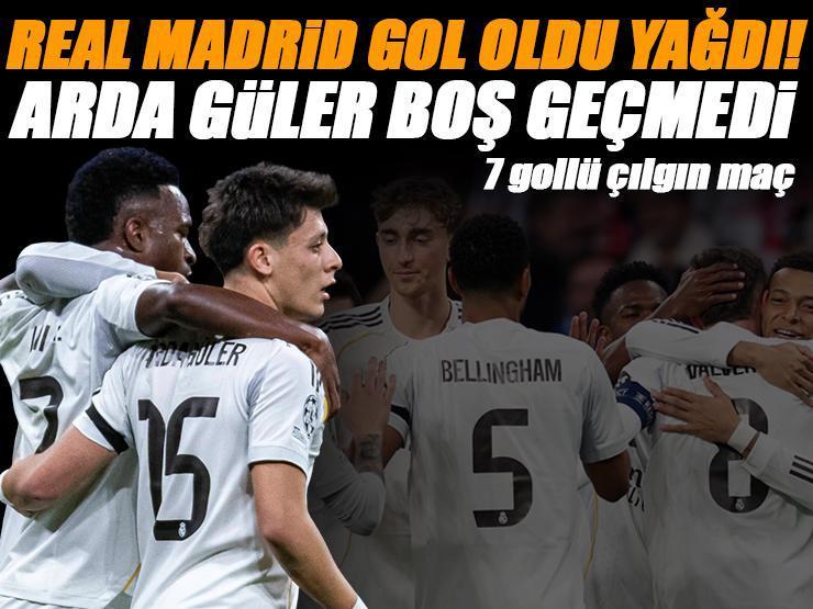 (ÖZET) Arda Güler asist yaptı, Real Madrid gol oldu yağdı! Real Madrid - Monaco maçı sonucu: 6-1