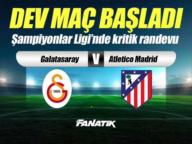 Galatasaray - Atletico Madrid maçı ne zaman, saat kaçta hangi kanalda? (İlk 11'ler)