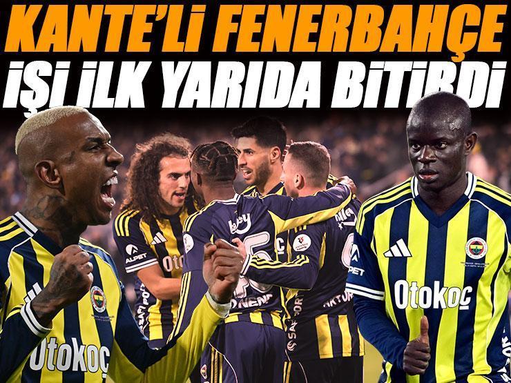 Kanteli Fenerbahçe 3 puanı 3 golle aldı... Fenerbahçe - Gençlerbirliği maç sonucu 3-1