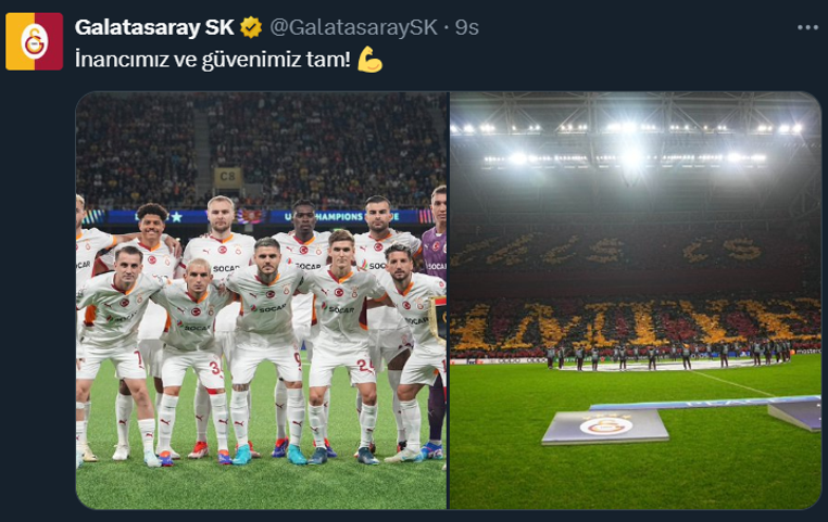 Young Boys yenilgisi sonrası Galatasaraydan flaş paylaşım