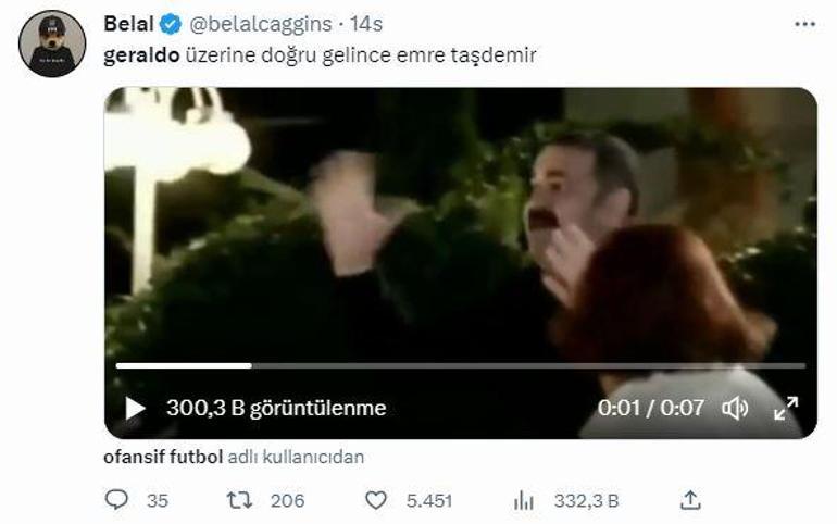 Galatasaray - Ümraniye maçında Geraldo fırtınası Otobana çevirdi