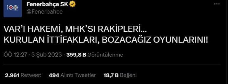 Fenerbahçeden olay paylaşımlar Bu sezon böyle bitmeyecek