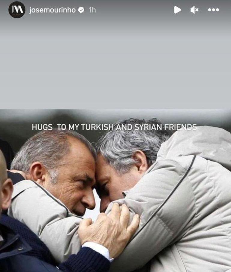 Jose Mourinhodan Fatih Terimli paylaşım