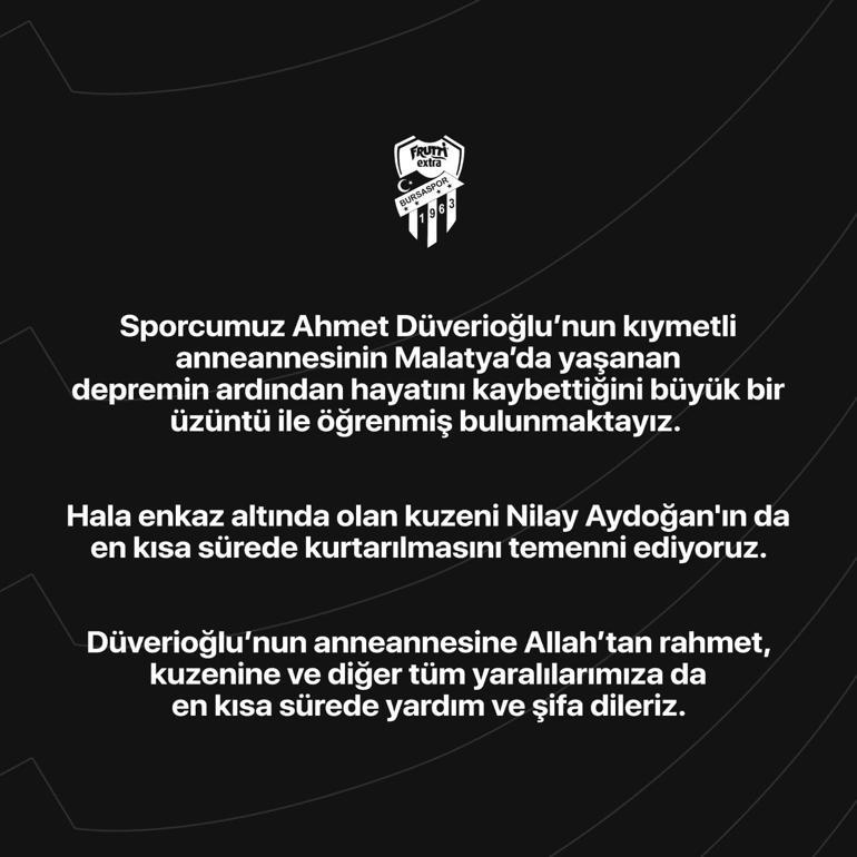 Ahmet Düverioğlunun anneannesi depremde hayatını kaybetti