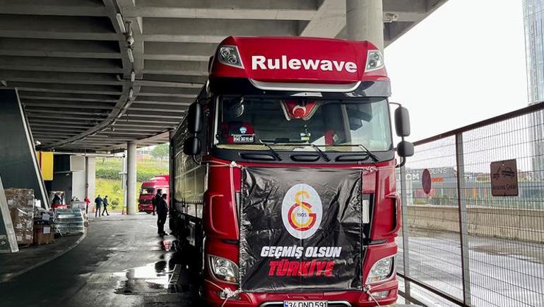 Galatasaray tırları göndermeye devam ediyor