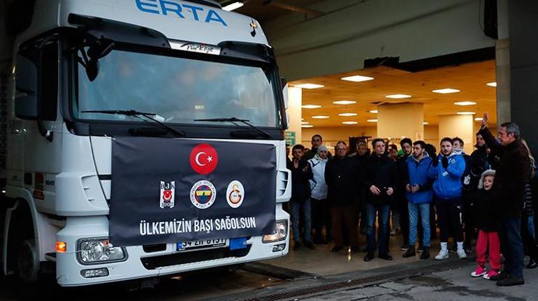 Beşiktaş, Fenerbahçe ve Galatasaray, depremzedeler için omuz omuza