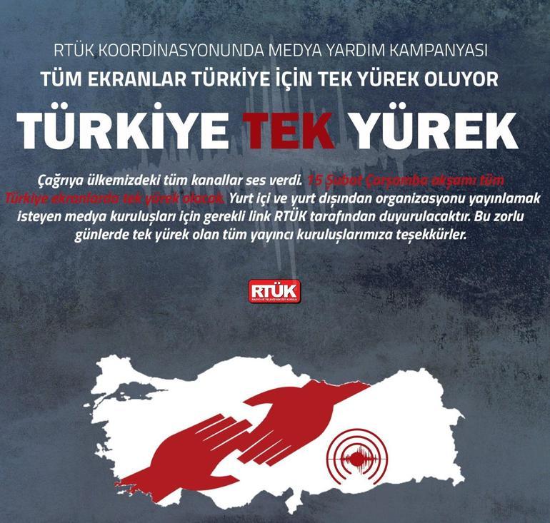 Türkiye Tek Yürek yardım kampanyası