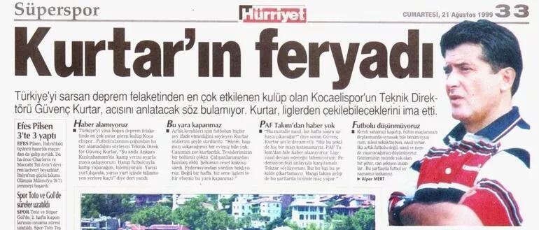Güvenç Kurtar, 1999 Marmara Depremi sonrası yaşadığı travmayı anlattı