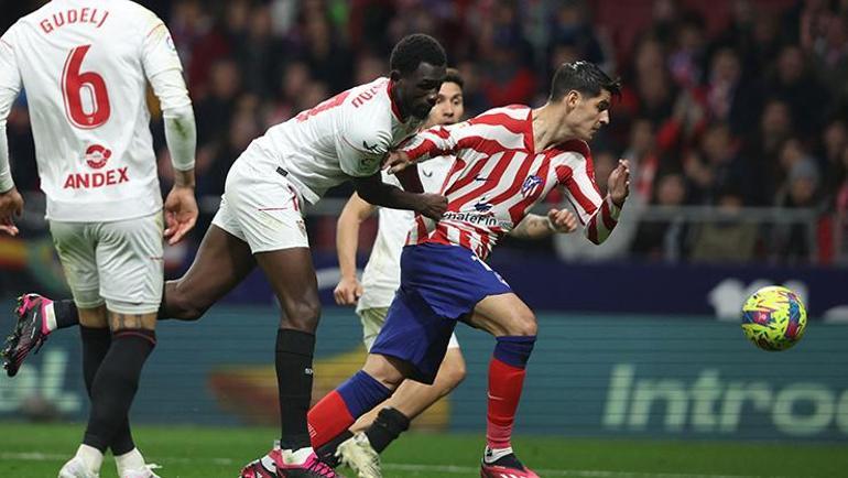 Atletico Madrid, Fenerbahçenin Avrupadaki rakibi Sevillayı dağıttı 7 gol,1 kırmızı kart