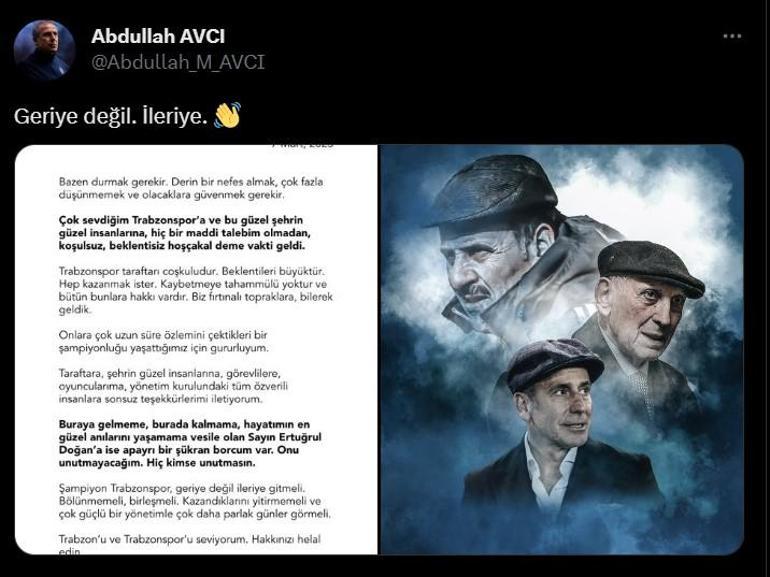 Resmi açıklama | Trabzonsporda Abdullah Avcı istifa etti