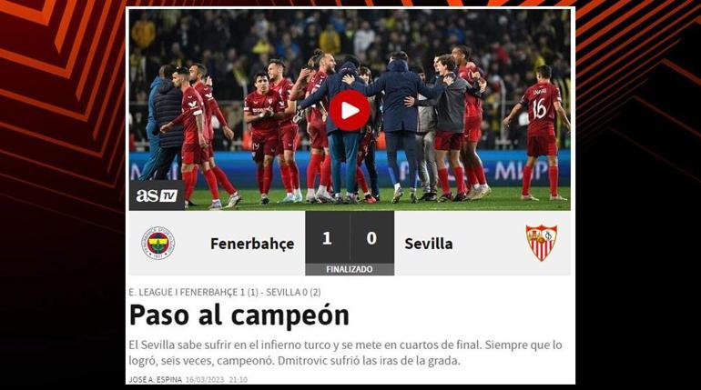 İspanyol basınında Fenerbahçe - Sevilla maçı: Türk cehennemi, Fenerbahçe kuşatması...