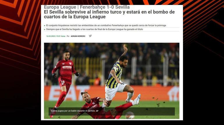 İspanyol basınında Fenerbahçe - Sevilla maçı: Türk cehennemi, Fenerbahçe kuşatması...