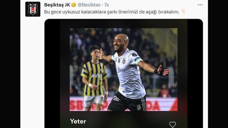Beşiktaştan üst üste Fenerbahçeye gönderme