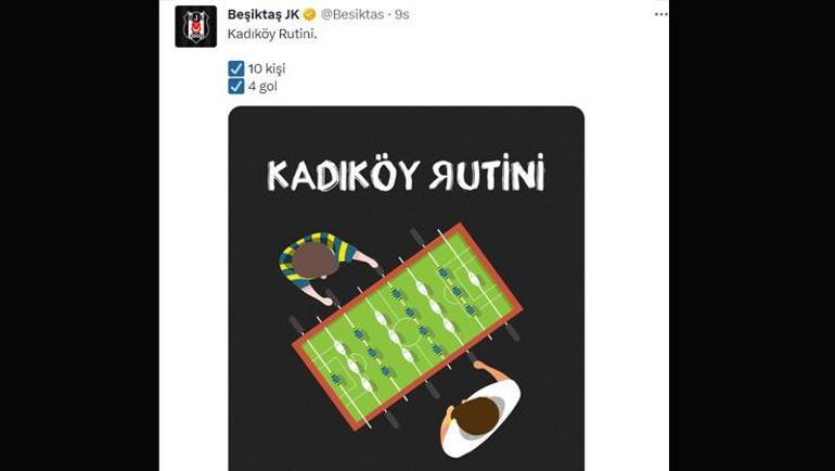 Beşiktaştan üst üste Fenerbahçeye gönderme