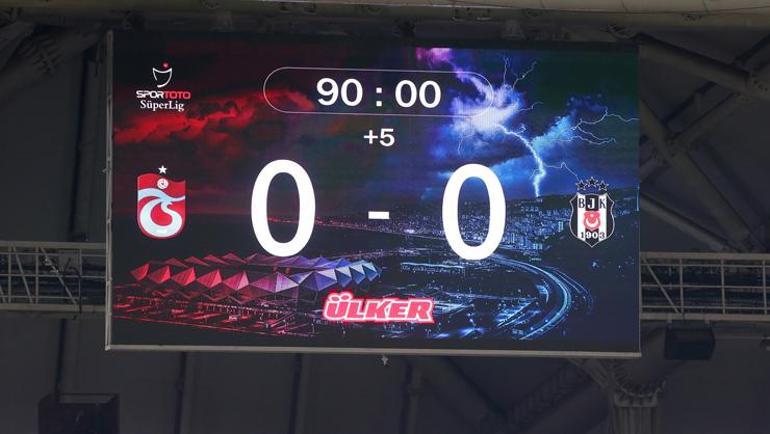 Trabzonspor-Beşiktaş maçında 10 yıl sonra bir ilk İlginç istatistik...