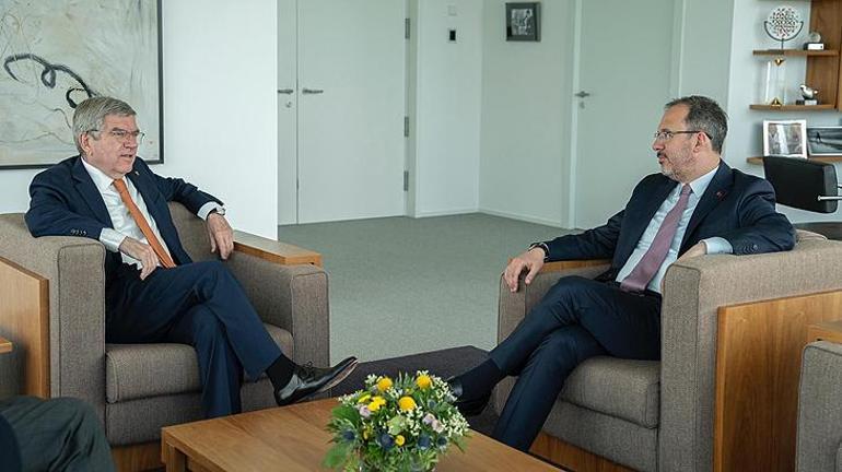 Bakan Kasapoğlu, IOC Başkanı Thomas Bach ile görüştü