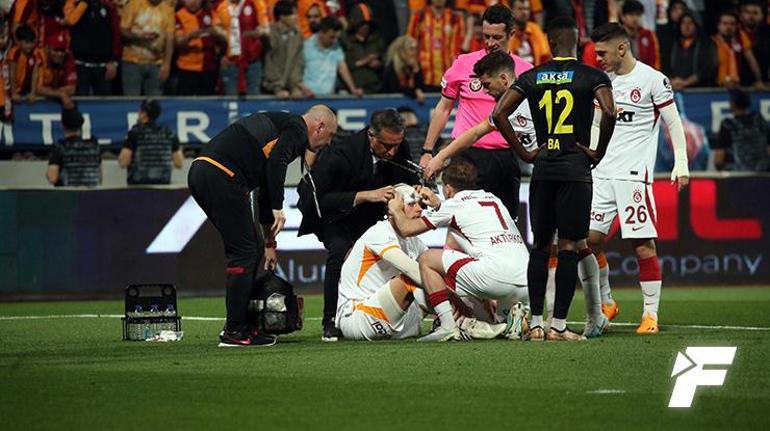 İstanbulspor-Galatasaray maçında korkutan anlar Kanlar içerisinde kaldı...