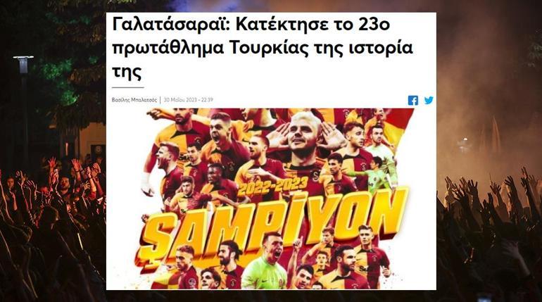 Galatasarayın şampiyonluğu dünya basınında Büyük yankı yarattı...