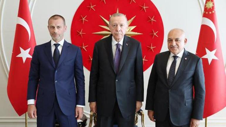 Cumhurbaşkanı Erdoğan, FIFA ve UEFA Başkanlarını Kabul Etti